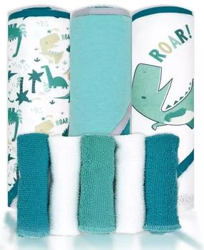 Tendertyme | Baby Boys and Baby Girls 8 Piece Hooded Bath Towel and Wash Cloth Set,商家Macy's,价格¥221