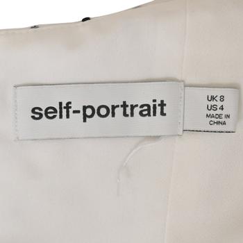 【Self Portrait】ストラップレスプリーツポルカドットサテン SLY | TIE SET BARE KNIT トップス (ベアトップ ) |SHEL'TTER