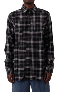 推荐(WL657NPG) Flex Regular Flannel Shirt - Black/Green Plaid商品