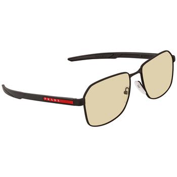 Prada | Brown Photochromic Rectangular Men's Sunglasses PS 54WS DG002S 57商品图片,2.9折