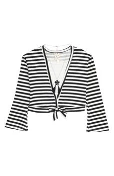 SELF ESTEEM | Kids' Stripe Layered Top & Necklace Set,商家Nordstrom Rack,价格¥55