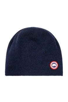 推荐Canada Goose Logo Patch Knitted Beanie商品