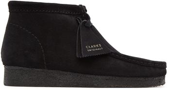 clarks wallabee价格, Clarks | Black Suede Wallabee Desert Boots商品图片 