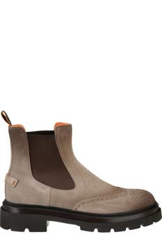 Santoni | Santoni Round Toe Slip-On Ankle Boots商品图片,5.7折