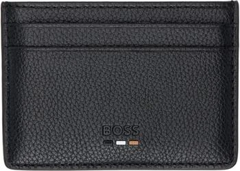 Hugo Boss | Black Faux-Leather Card Holder,商家Ssense US,价格¥473