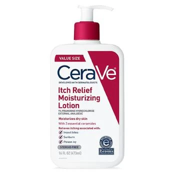 CeraVe | Itch Relief Moisturizing Lotion with Pramoxine Hydrochloride for Dry Skin 第2件5折, 满免