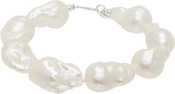 Gohar World | White Host Baroque Pearl Bracelet,商家Ssense US,价格¥2361