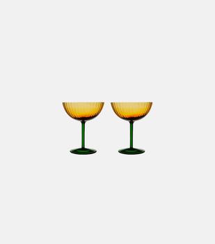 商品Set of 2 champagne coupe glasses图片