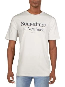 推荐New York Mens Cotton Crewneck Graphic T-Shirt商品