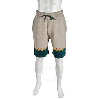 Burberry | Burberry Men's Sesame Gunley Fair Isle Wool Drawcord Shorts, Size Small,商家Jomashop,价格¥2353