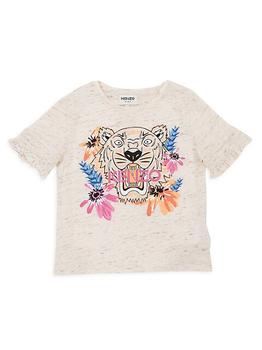 推荐Little Girl's & Girl's Tiger Graphic T-Shirt商品