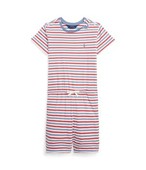 Ralph Lauren | Striped Cotton Jersey Romper (Big Kids),商家Zappos,价格¥177