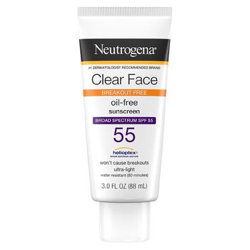 Neutrogena | Clear Face Liquid Lotion Sunscreen With SPF 55商品图片,独家减免邮费
