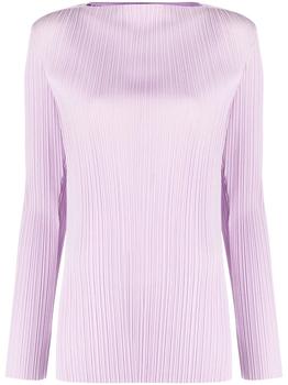 product long-sleeve pleated top - women image
