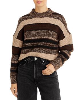 AQUA | Georgia Textured Striped Sweater - 100% Exclusive商品图片,