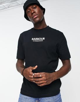 Barbour International, Barbour International | Barbour International Formula logo t-shirt in black商品图片 