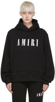 amiri卫衣推荐, AMIRI | Black Cotton Hoodie商品图片 