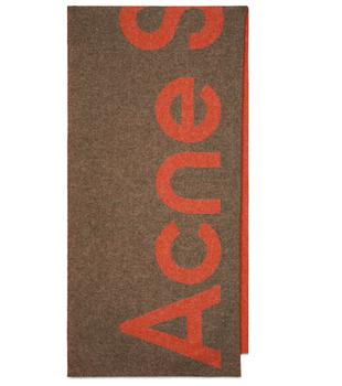 Acne Studios | Logo intarsia wool-blend scarf商品图片,