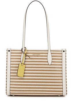 kate spade market, Kate Spade | Market medium striped canvas tote商品图片 额外9折, 额外九折