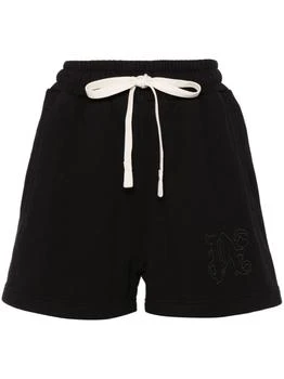 推荐PALM ANGELS - Logo Cotton Shorts商品