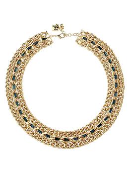 ROSANTICA, ROSANTICA | Greca Goldtone & Crystal Collar Necklace商品图片 4.3折