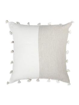 商品Anaya | Anaya So Soft Linen Tassels Down Pillow,商家Saks Fifth Avenue,价格¥833图片