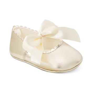 First Impressions | Baby Girls Metallic Scalloped Ballet Flats, Created for Macy's商品图片,5折