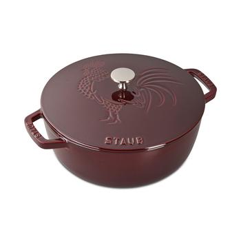 Staub | Cast Iron 3.75-qt Essential French Oven & Rooster Lid商品图片,8折