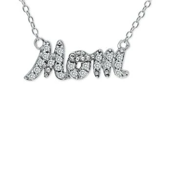 Giani Bernini | Cubic Zirconia "Mom" Nameplate Necklace in 18k Gold-Plated Sterling Silver, 16" + 2" extender, Created for Macy's (Also available in silver) 3.9折×额外8折, 独家减免邮费, 额外八折