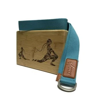 Maji Sports | Laser Engraved Bamboo Block & Strap Combo,商家Premium Outlets,价格¥462