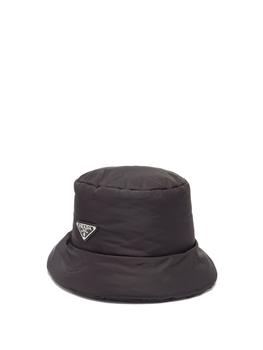 Prada | Triangle logo-plaque nylon bucket hat商品图片,