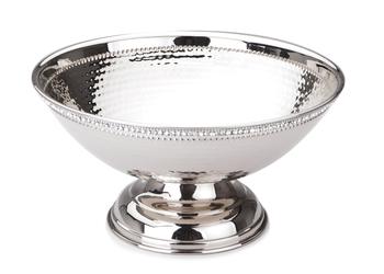 商品Classic Touch Decor | Footed Stainless Steel Bowl with Stones,商家Premium Outlets,价格¥741图片