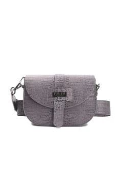 推荐Pompei Donatella Gray Leather Crossbody Bag商品