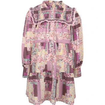 推荐Naya floral dress with puff sleeves in pink商品