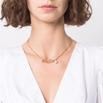 Miu Miu | 女士金色珍珠项链【香港仓极速发货】商品图片,4.5折×额外7.5折, 额外七五折