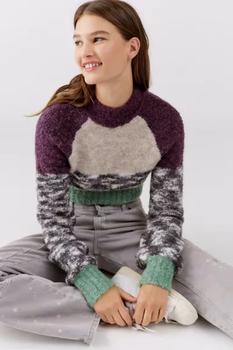商品Urban Outfitters | UO Avril Cropped Mock Neck Sweater,商家折扣挖宝区,价格¥151图片