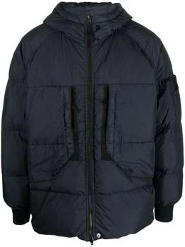 推荐STONE ISLAND - Logoed Down Jacket商品