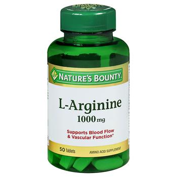 L-Arginine 1000 mg Amino Acid Supplement Tablets