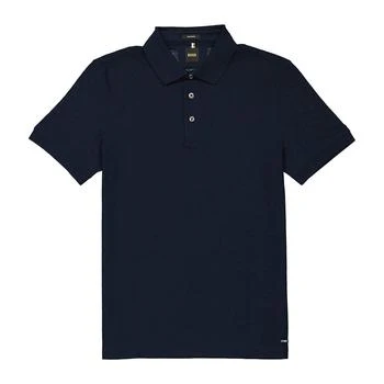 Hugo Boss | Men's Dark Blue Mercerized Cotton Slim-Fit Polo Shirt 4.4折, 满$75减$5, 满减