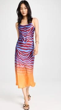 BruceGlen | Blue Zebra Slip Dress,商家Shopbop,价格¥901