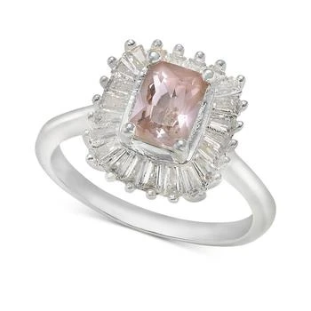 Charter Club | Silver-Tone Pink Halo Crystal Ring, Created for Macy's 