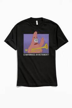 男装Urban Outfitters, Urban Outfitters | Patrick Star Is Mayonnaise An Instrument Tee商品图片 额外9.5折, 额外九五折
