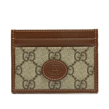 Gucci | Gucci GG Supreme Oval Card Holder商品图片,独家减免邮费