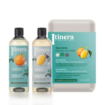 Itinera | Sun Citrus Gift Box with Daily Renewal & Sebum Control Shampoo 12.51 FL OZ X 2,商家Verishop,价格¥216