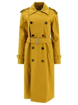 Burberry | Long Gabardine Trench Coat Coats Yellow,商家Wanan Luxury,价格¥9390