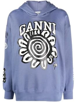 推荐GANNI - Printed Cotton Hoodie商品