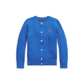 商品Ralph Lauren | Mini-Cable Cotton Cardigan (Toddler),商家Zappos,价格¥228图片