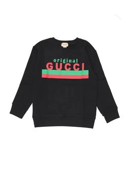 推荐Gucci Kids Logo Printed Long-Sleeved Sweatshirt商品