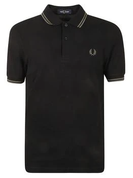 Fred Perry | Fred Perry Stripe Detailed Logo Embroidered Polo Shirt 5.8折