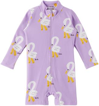 商品BOBO CHOSES | Baby Purple Pelican Swimsuit,商家SSENSE,价格¥508图片